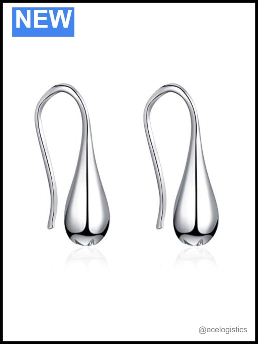 925 Sterling Silver Teardrop Dangle Drop Earrings Gift for Women